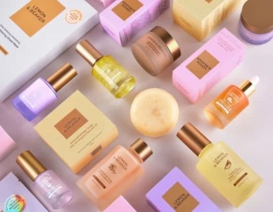 Lemon & Beaker skincare products